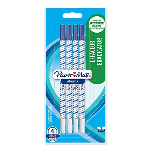 PAPER MATE Magic+ cancellino, punta fine, blu