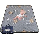 Baby Mat for Floor with Handbag, 80"×50" Foldable Thick Large Non-Slip Care Playmats for Babies and