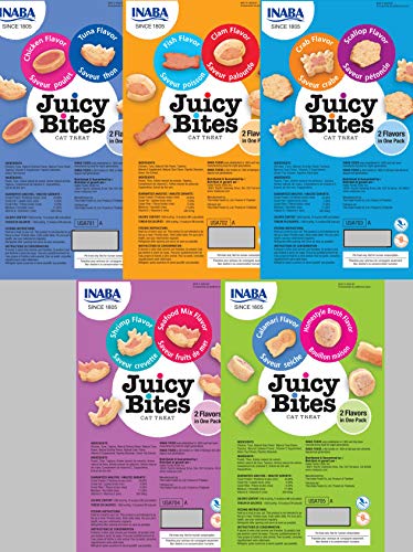 INABA Juicy Bites Grain-Free, Soft, Moist, Chewy Cat Treats with Vitamin E and Green Tea Extract, 0.4 Ounces per Pouch… - Image 3