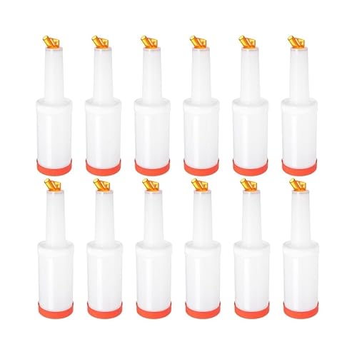 Carlisle Gama completa de unidades de polietileno Store 'n Pour, 1 Cuarto de galón, Anaranjado, 12