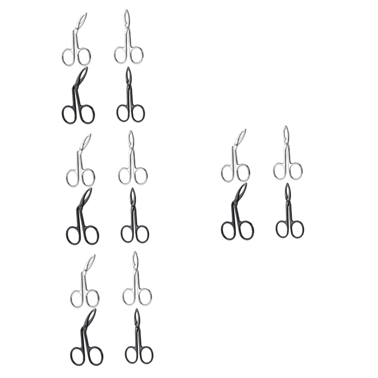 VICASKY 4 Set Pinzettper Sopracciglia Acciaio Inossidabile Pinzettper Sopracciglia Con Design E Dritto Strumenti Portatili Per Donne Per Rimuovere 4 Pezzi*4