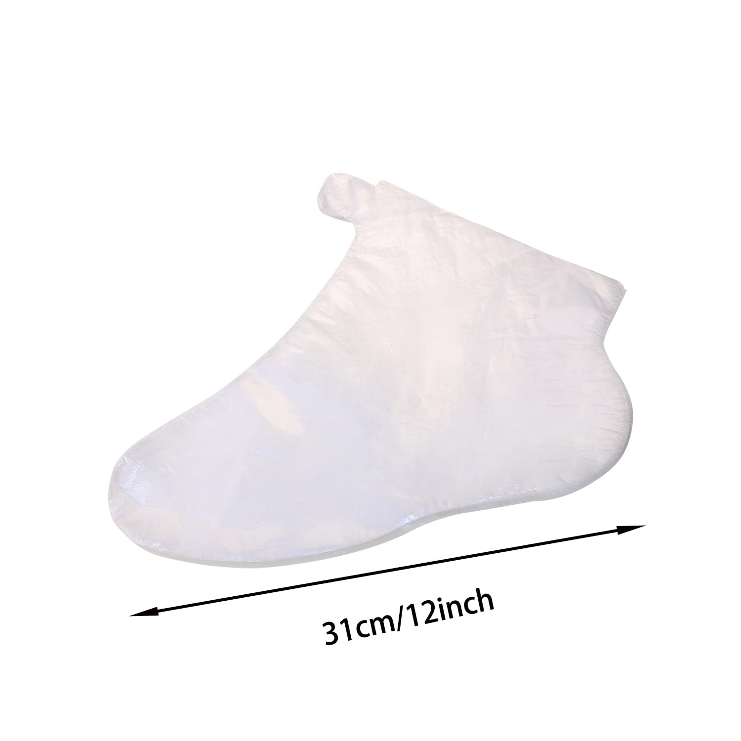 300 calcetines de plástico transparente para hidratar los pies, cera de parafina, revestimientos de baño para bolsas de cuidado de pies, prueba la cubierta de zapatos (calcetín para pies) 2