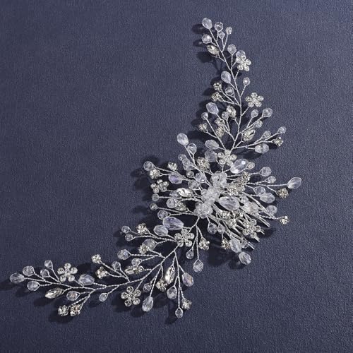Peine para cabello con piedra de strass vintage miniatura 2