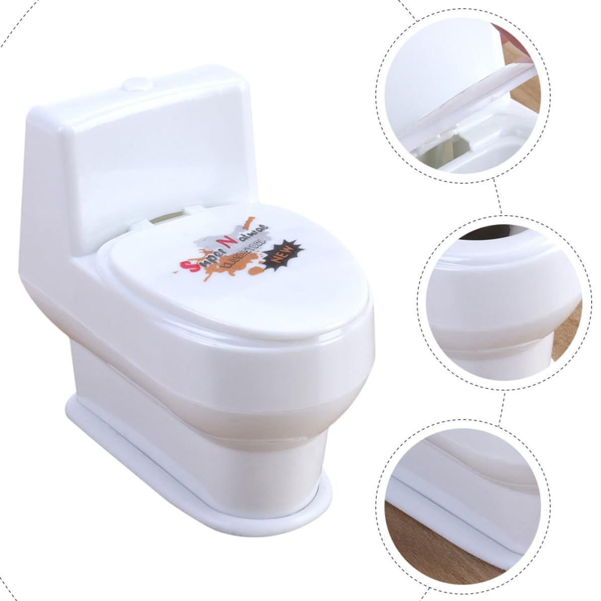 SOLUSTRE 20 Pezzi Giocattolo per Scherzi da Festa a Forma di Water Bianco in Plastica Spruzzo d'Acqua Divertente e Design Interessante per Feste e Giochi di Gruppo