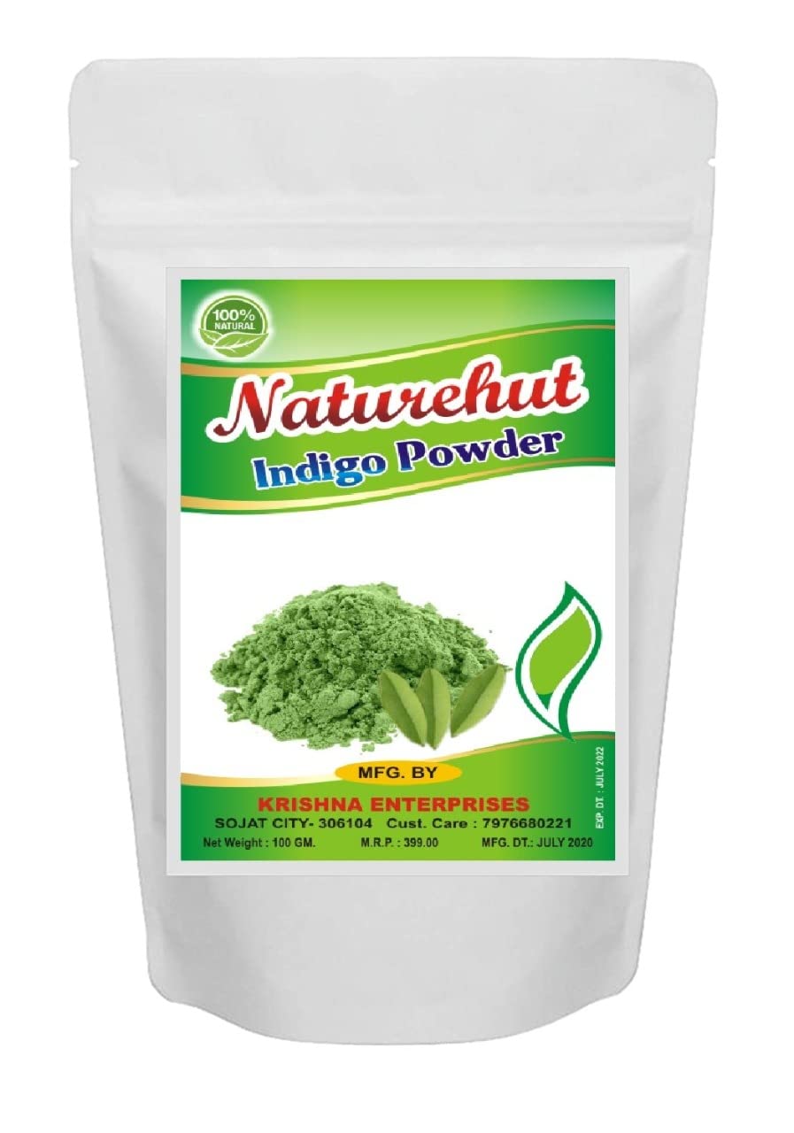 Indigo Powder (Indigofera Tinctoria) Organic For Hair Pure Neel Powder For Natural Hair Colorant Black/Brown Hair & Beard Dye/Color-500 grams-picture-53