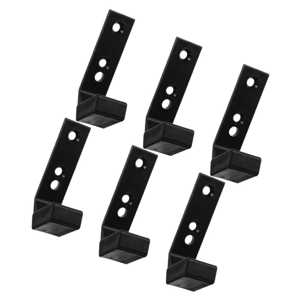 Happyyami 6pezzi Supporto per Bilanciere da Parete per Palestra e Casa Accessori per Sollevamento Pesi Materiale Facile Installazione e Riposto