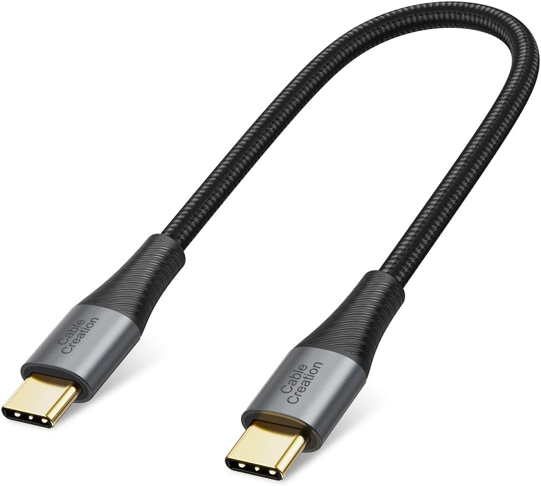 Short USB C to USB C Cable