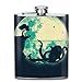 Produktbild Edelstahl Flachmann,Moon Night Fishing Octopus Fashion Portable Stainless Steel Hip Flask Whiskey Bottle for Men and Women 7 Oz