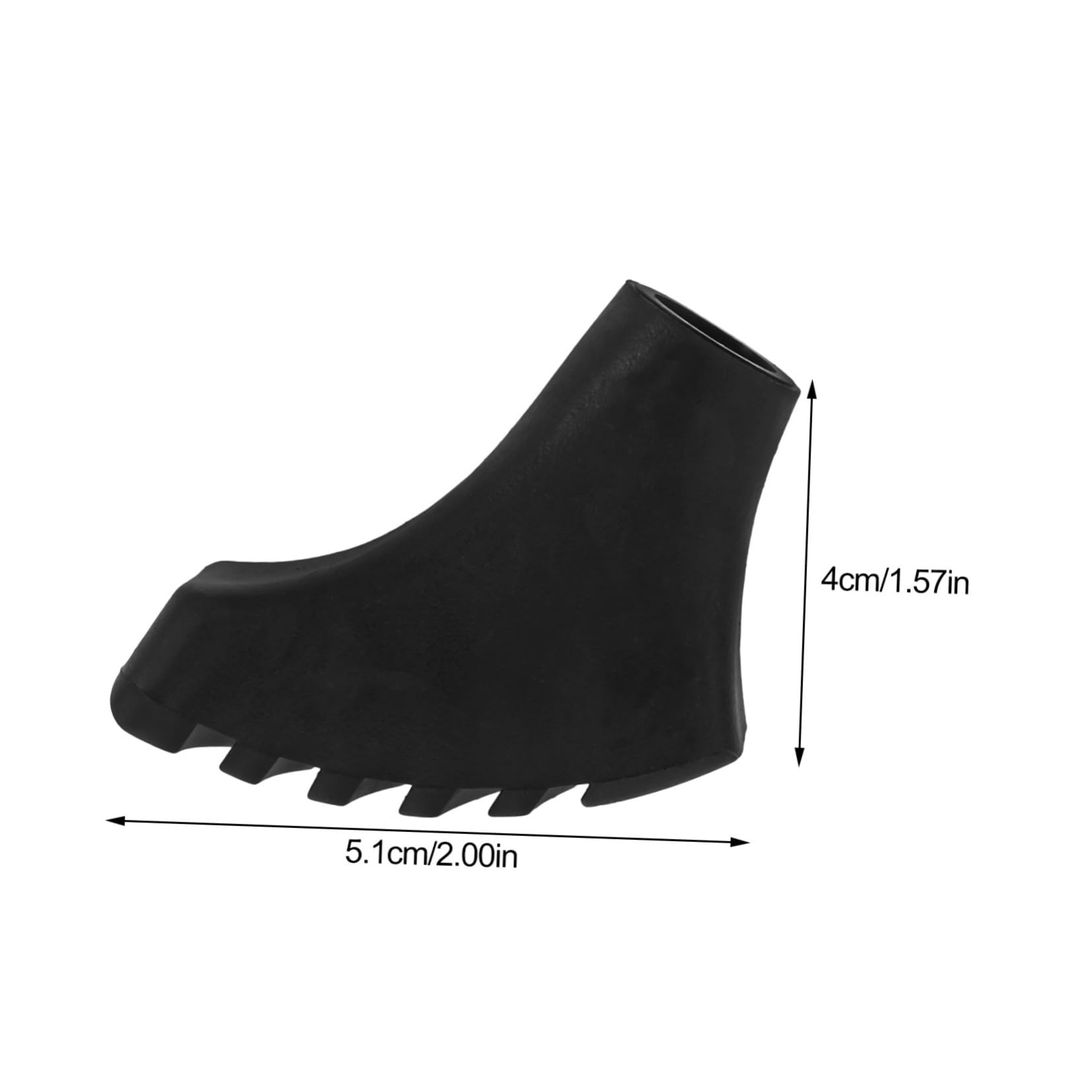 Sosoport Wanderausrüstung Wanderschaft Zubehör Schneeschutz Für Hiking Pole Wanderzubehör Wanderstockspitzen TIPP Abs Rohrgummispitzen Ersetzen Krücken Zubehör Black