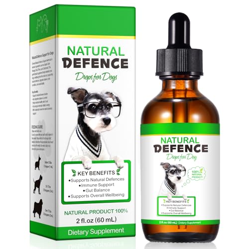 60ml Natürliche Antibiotika für Hunde Hunde Antibiotika bei Infektionen Lindert Hustenallergien & Harnwegsinfekte Ohne Künstliche Zusätze