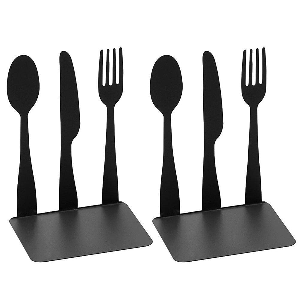 Hztyyier Sturdy Decorative Book Ends for Kitchen Hold Recipe Upright on Their Own Decorative Kitchen Bookends - Image 3
