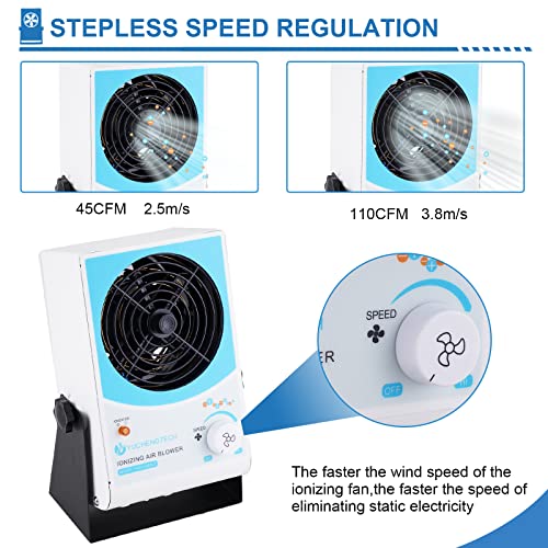 Yuchengtech EN-WHBS-QZFH Ionizing Air Blower Anti Static Ionizer Esd Ionizer Fan Desktop Static Eliminator Fan Anti Static Fan thumb #4