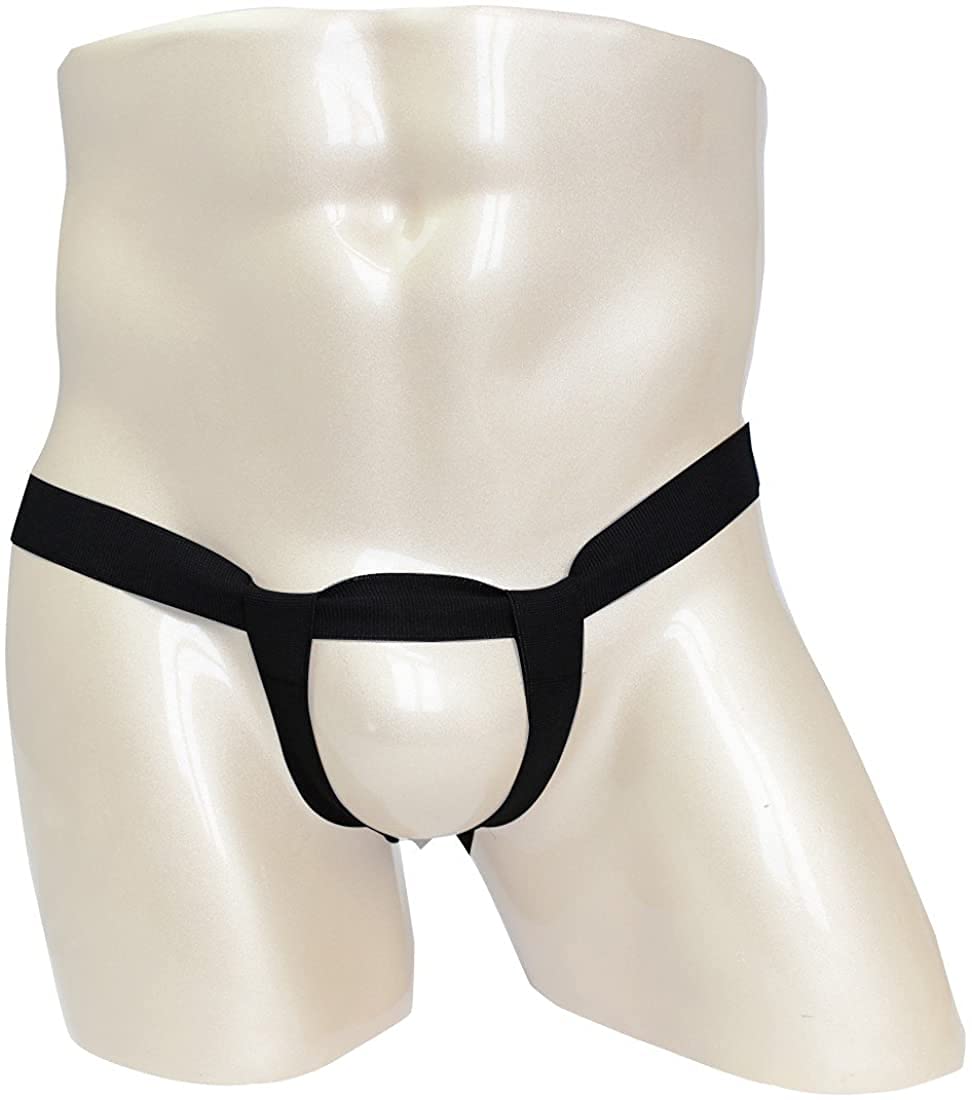Bommi Fairy Męskie stringi Ouvert bielizna z przesuwanymi pierścieniami i wzmocnieniami z odkrytymi plecami, jockstraps męska bielizna sportowa Low-Rise