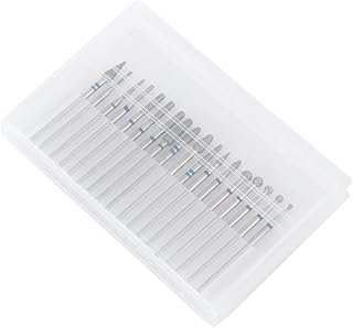 FRCOLOR 18Pcs Broca De Diamante Conjunto De Unhas De Acrílico Ferramentas Para Unhas Cabeça De Moagem De Unhas Brocas De Unhas Elétricas Ferramenta De Broca De Unhas Conjunto De Brocas De