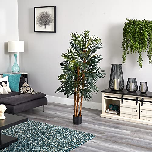 Nearly Natural 5283 Robellini Palm Silk Tree, 5-Feet, Green #TOP5