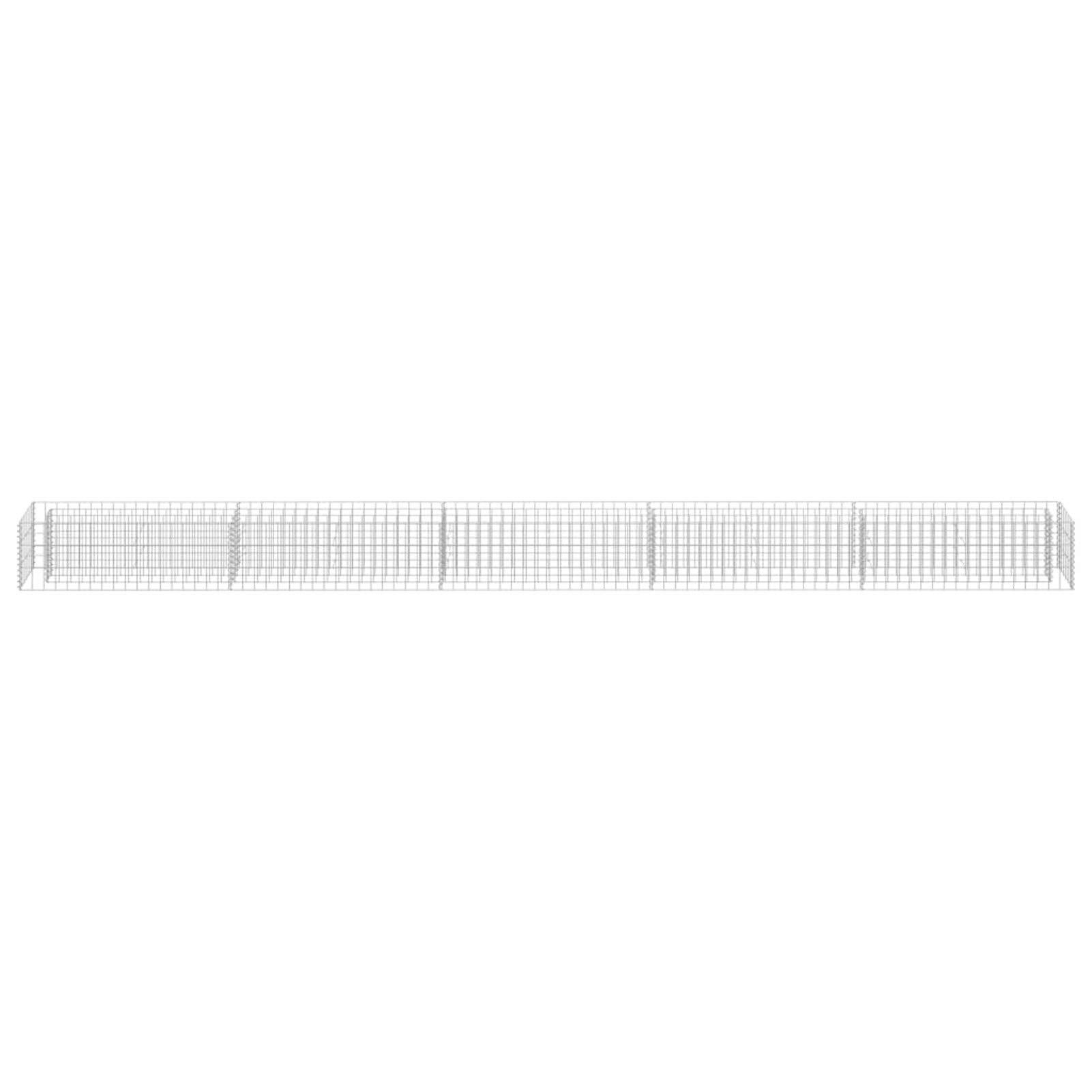 Arriate, Mesa De Cultivo, Huerto Domestico, Cultivo De Plantas Aromaticas, Arriate De Jardín, de gaviones de Acero galvanizado 450x30x30 cm