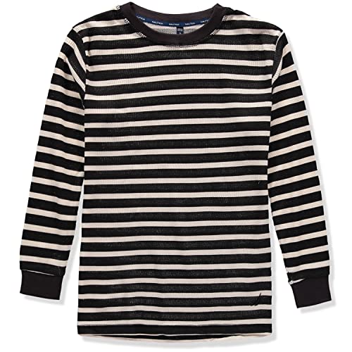 Nautica Men's Long Sleeve Base Layer Set Crewneck Waffle Thermal Underwear Top and Bottom Set3