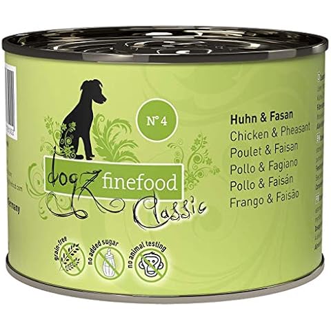 dogz finefood Hundefutter nass - N° 4 Huhn & Fasan thumbnail