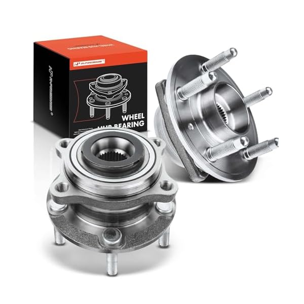A-Premium 2 x Front Wheel Bearing and Hub Assembly with 5-Lug Compatible with Hyundai Sonata 2015-2019, Tucson 2016-2021, Veloster N 2020-2022, Nexo – Kia Optima, Sportage, Cadenza