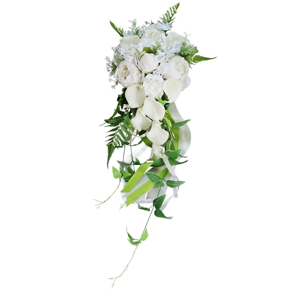 Bouquet de mariage simulation calla lily en goutte d'eau pour mariée