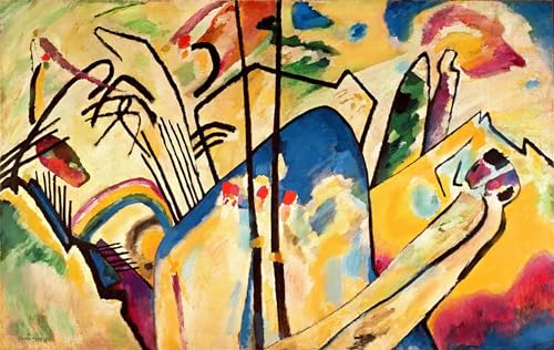Póster de Wassily Kandinsky de 60 x 90 cm que revitaliza tu sala con color
