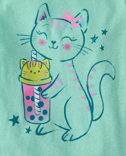 Image of The Children's Place Girls' Short Sleeve Graphic T-shirts (5-Pack)