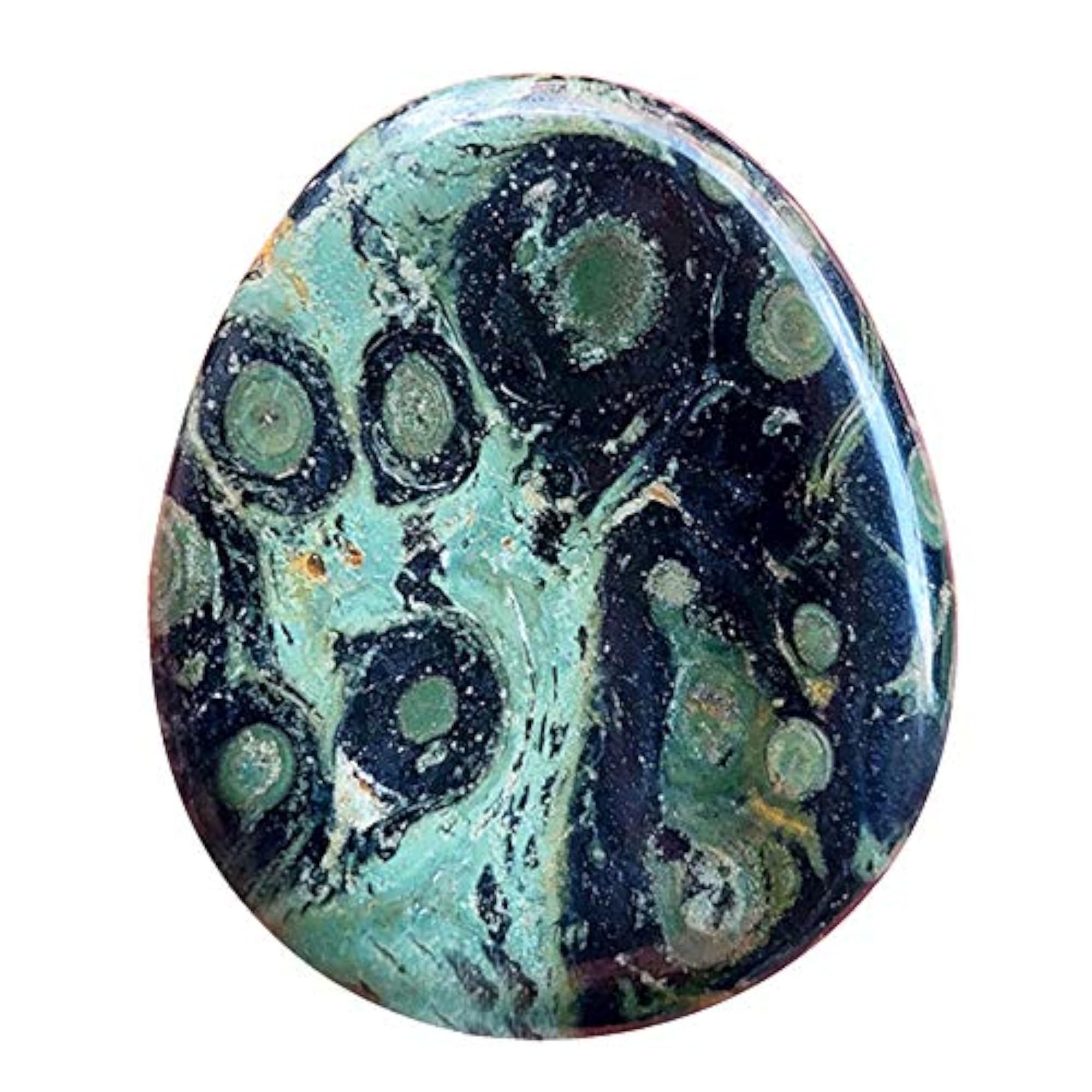 Fekuar Kambaba Natural Jasper Crystal Thumb Worry Stone