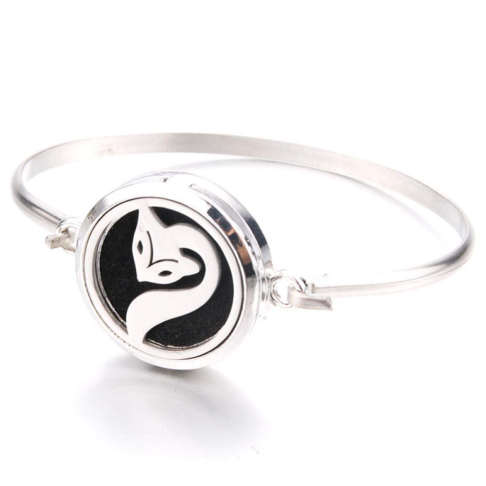 Charms Women's Lockets Pendantsmagnetism Aromatherapy Bracelet Aroma Essential Oil Diffuser Locket Stainless Steel Bracelet Fashion Jewelry