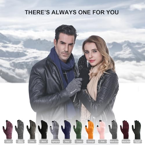 image for TRENDOUX Winter Gloves for Men, Touch Screen Glove for Women Adult - T