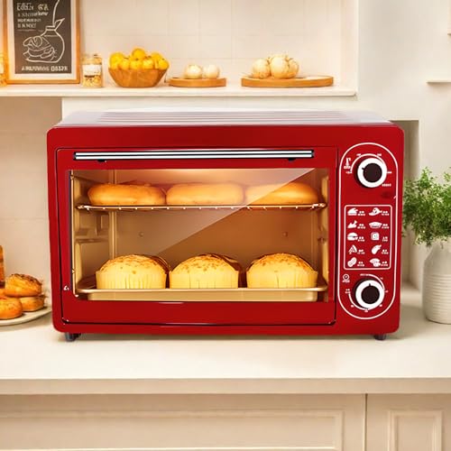 Mini Horno De 48 L, 2000 W, Temporizador De 60 Minutos, Temperatura Ajustable De 0 A 250 °c, Para Uso Doméstico Y Comercial