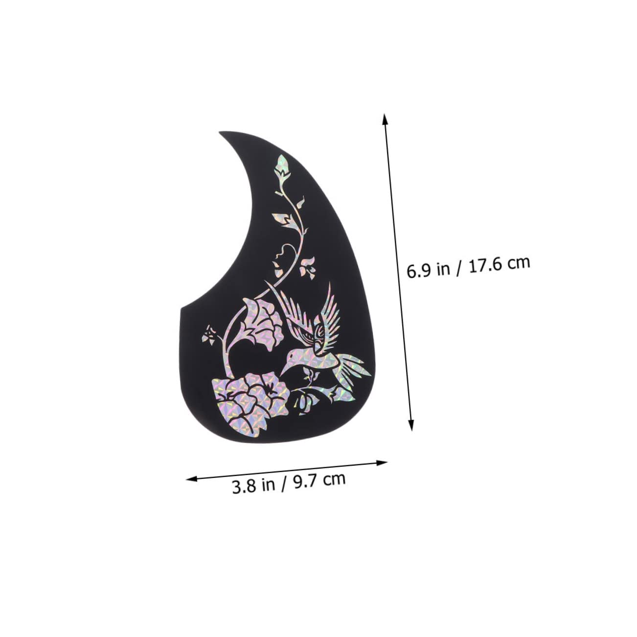 Holibanna 2pcs Guitar Pickguard Pick Guards Acoustic Guitar Acoustic Guitar Replacement Parts Guitar Pick Guard for Protector Guitar Accessories Hummingbird Pick Guards Fret Color Plastic