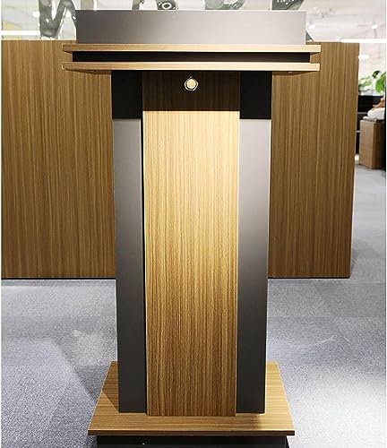 Regulowany stojak na podium na mównicę ze stołem na laptopa i biurkiem – idealny do szkół, prezentów, restauracji i wydarzeń, wszechstronna konstrukcja z regulacją wysokości