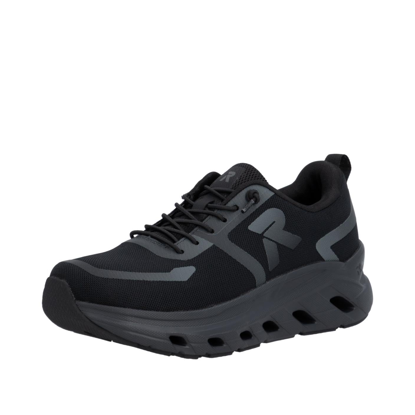 Rieker Men's U3504 Low Trainers, Black, 45 EU