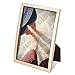 Umbra Senza Metal Picture Frame, 5 by 7-Inch, Brass