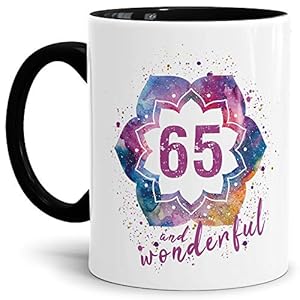 Tassendruck Geburtstags-Tasse 65 and Wonderful Geburtstags-Geschenk zum 65. Geburtstag als Geschenkidee für die Frau…