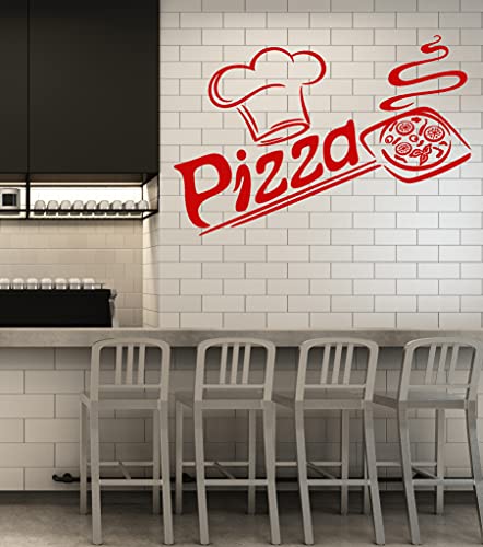 Vinyl Wall Decal Pizza Italian Restaurant Pizzeria Italy Food Kitchen Interior Stickers Mural Large Decor (Ig5681) #TOP2