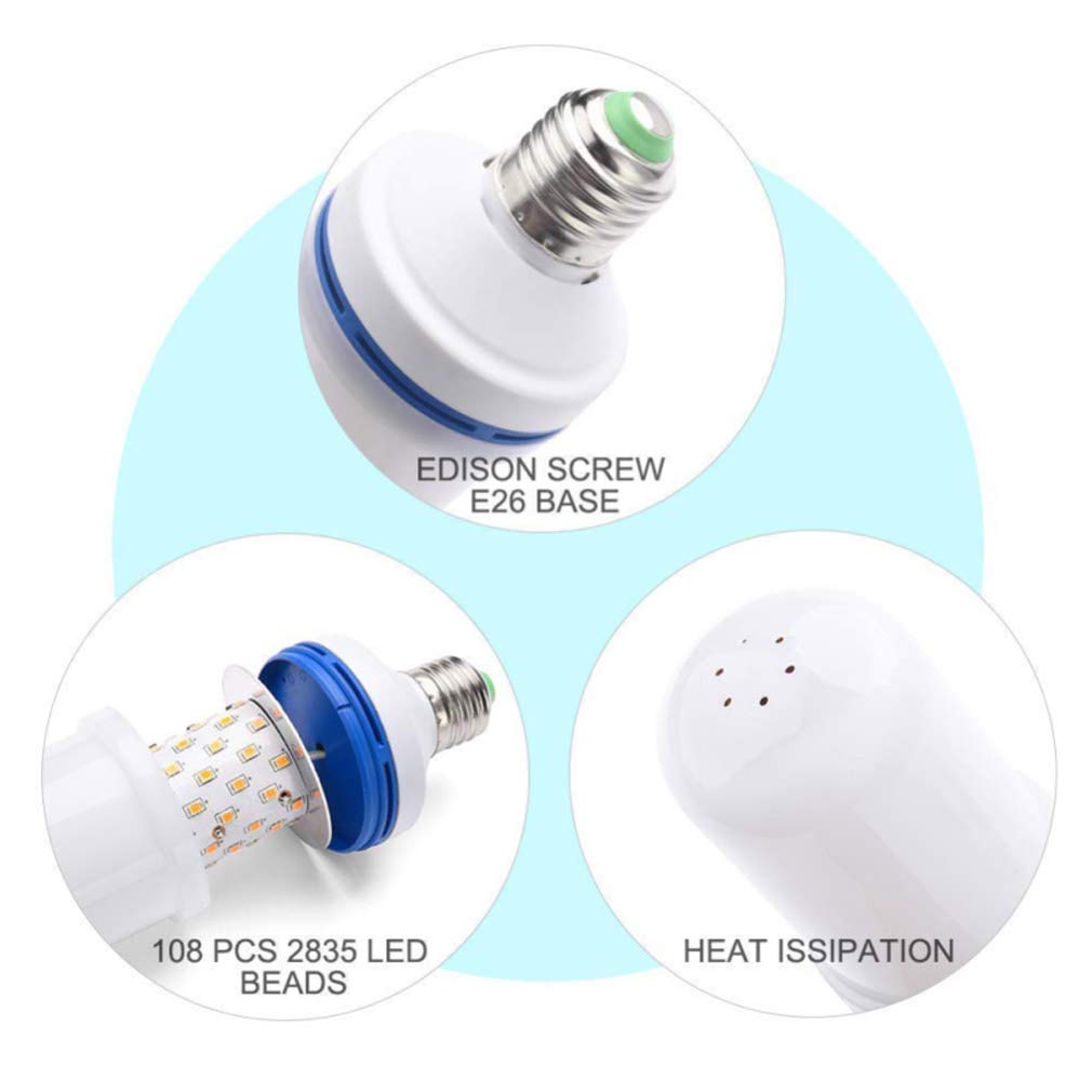 Lampadina A Fiamma 5W, E27 LED Effetto Fuoco Tremolante Lampadina B22 LED Flickering Fire Effect Lampadina con 4 modalità Flicker Fiamma Lampadina per Natale Casa Hotel Bar,Blu,E27 4PCS