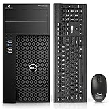 Dell Precision 3620 Tower Computers Desktop PC,i7-7700 3.6GHz,32GB DDR4 1TB M.2 NVMe SSD+2TB HDD,AX200 Built-in WIFI 6,Windows 10 Pro,HDMI Dual Monitor Support,Altec Wireless Keyboard Mouse (Renewed)
