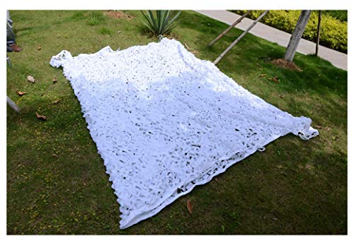 Filet de camouflage militaire blanc 2x10m occultation chasse et protection solaire camping
