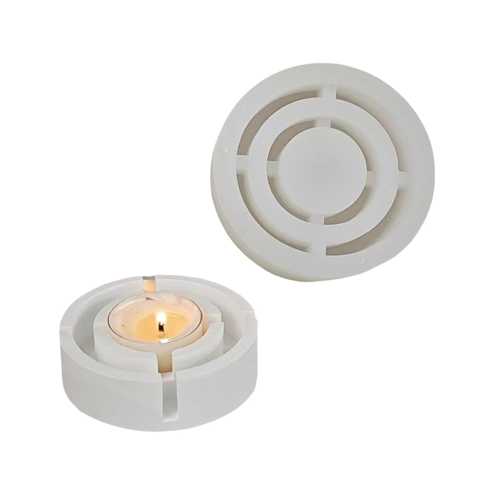 Moule silicone de décoration fête pour sublimer vos bougeoirs en résine