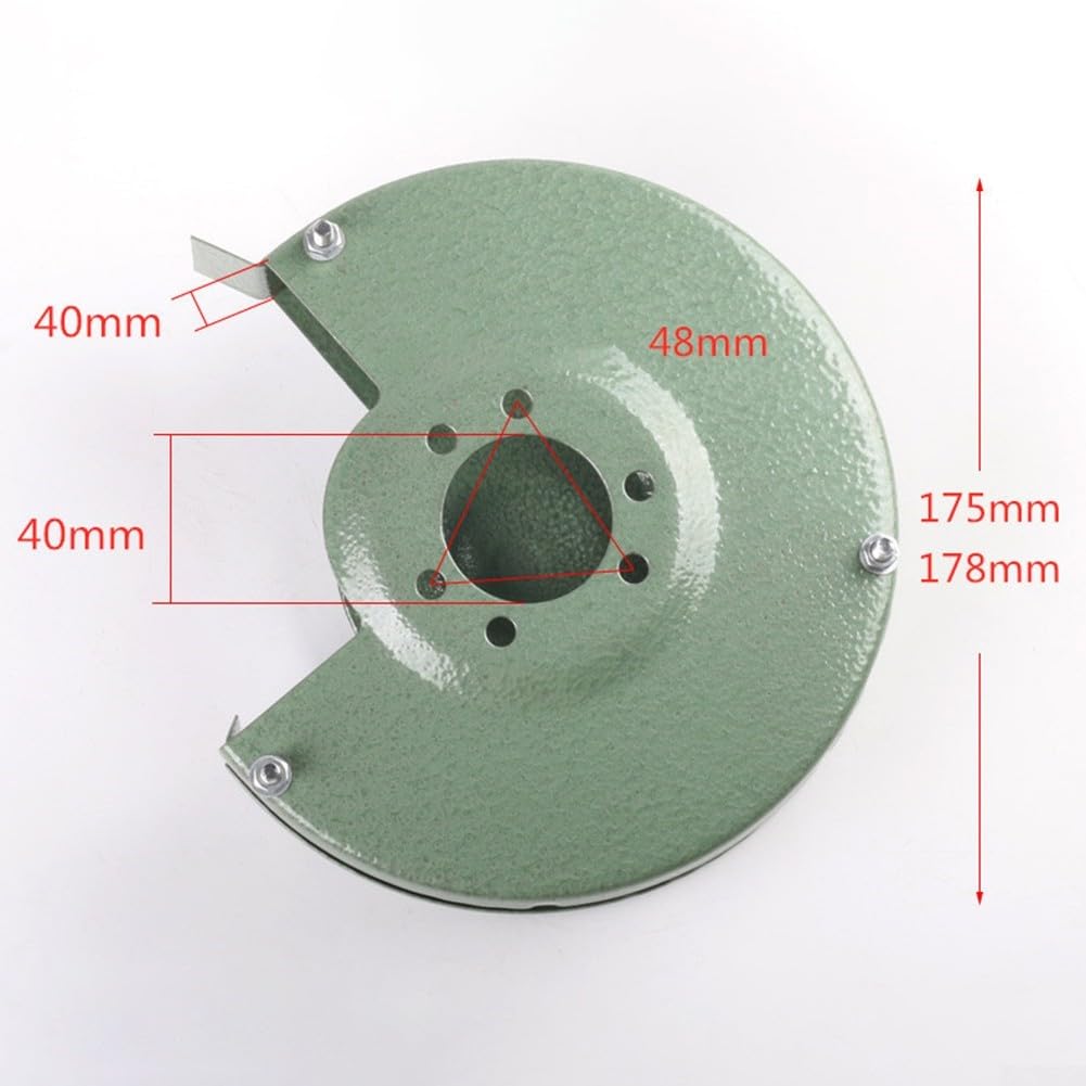 Copertura protettiva per smerigliatrice da banco da 15,2 cm, per rettificatrice tipo 150, coperture interne ed esterne, protezione di sicurezza, struttura in ferro, verde