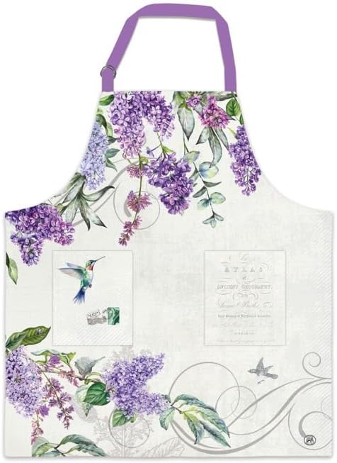 Michel Design Works French Lilacs Apron with Pockets