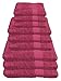 Produktbild Julie Julsen 9 TLG Handtuchset 3 Badetücher 3 Handtücher 3 Gästetücher Reine Baumwolle über 30 Farben Pink
