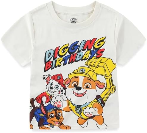 Paw Patrol Nickelodeon Birthday Boys Short Sleeve T-Shirt for Toddler and Big Kids image 5
