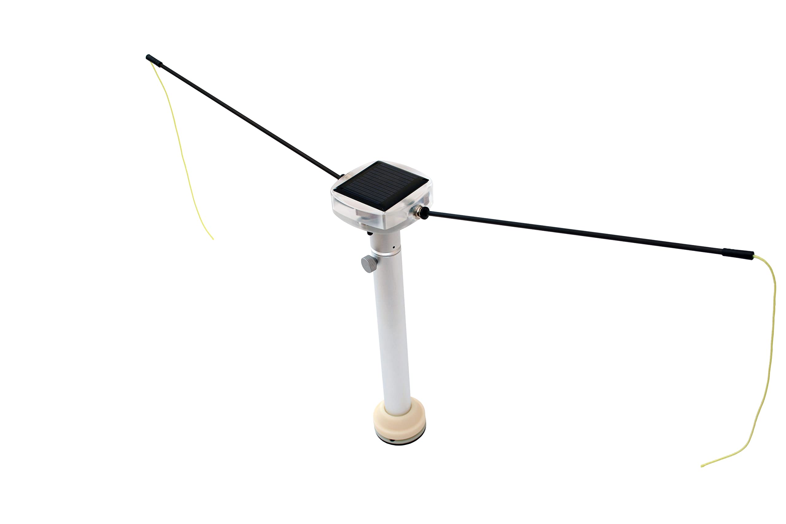 Birdgoggle - Espantapájaros con energía solar para montar en la cubierta, mantiene a los gaviotas alejados por el movimiento cíclico de un rotor, funciona con batería de litio
