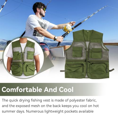 Chaleco de pesca transpirable Agatige para evitar el calor 5