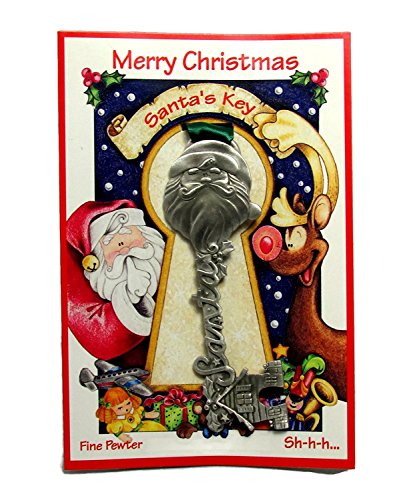 Solid Pewter Santa's Magic Key for Children with No Chimney