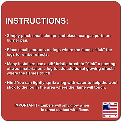 Midwest Hearth Glowing Embers - 6 Oz. Bag #TOP3