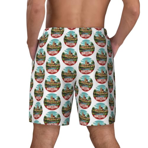 Bañador de hombre Barcelona España ideal para surf senderismo y playa estilo hawaiano casual 3