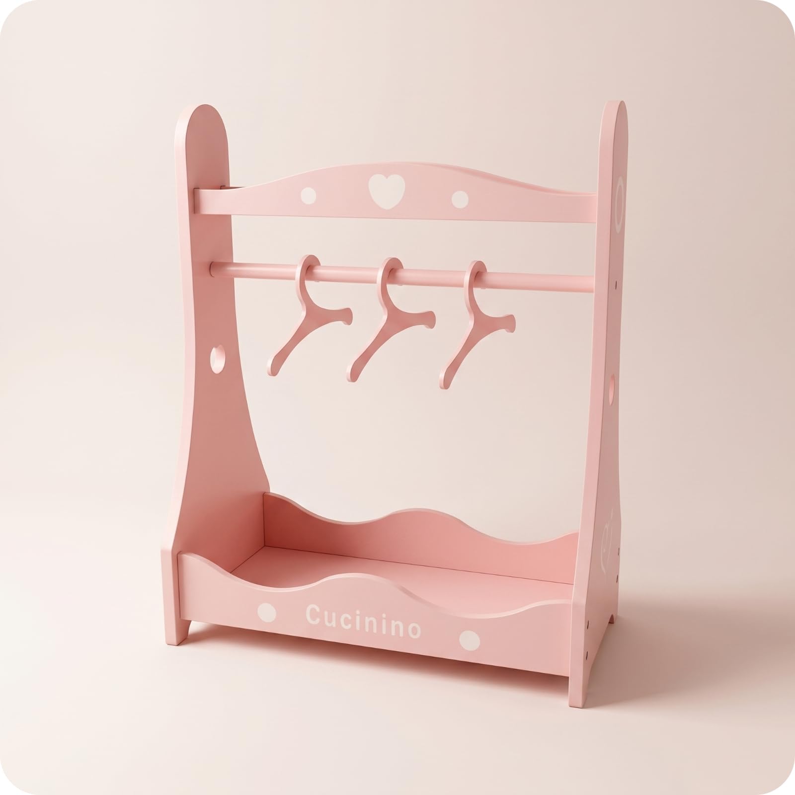 Perchero Muñecas Detalle Color Claro Muebles Casa Muñecas Perchero Rosa Miniatura para Niños
